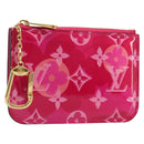 LOUIS VUITTON Monogram Vernis Pochette Cles Purse Pink M90586 LV Auth mr2572V-1