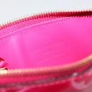 LOUIS VUITTON Monogram Vernis Pochette Cles Purse Pink M90586 LV Auth mr2572V-17