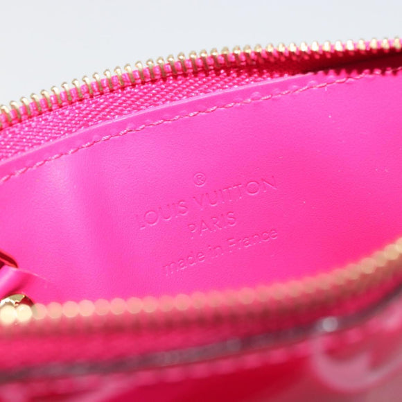 LOUIS VUITTON Monogram Vernis Pochette Cles Purse Pink M90586 LV Auth mr2572V