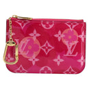 LOUIS VUITTON Monogram Vernis Pochette Cles Purse Pink M90586 LV Auth mr2572V-13