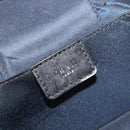 Christian Dior Trotter Canvas Vanity Hand Bag Navy Silver Auth mr2574V-18