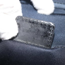 Christian Dior Trotter Canvas Vanity Hand Bag Navy Silver Auth mr2574V-12
