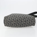 Christian Dior Trotter Canvas Shoulder Bag Navy Silver Auth mr2575A-5