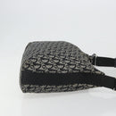 Christian Dior Trotter Canvas Shoulder Bag Navy Silver Auth mr2575A-3