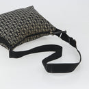 Christian Dior Trotter Canvas Shoulder Bag Navy Silver Auth mr2575A-7