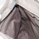 BOTTEGA VENETA INTRECCIATO Shoulder Bag Leather Gray Silver Auth mr2576A-17
