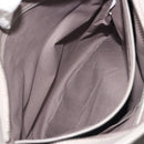 BOTTEGA VENETA INTRECCIATO Shoulder Bag Leather Gray Silver Auth mr2576A-19