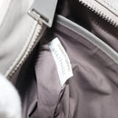 BOTTEGA VENETA INTRECCIATO Shoulder Bag Leather Gray Silver Auth mr2576A-20