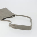 BOTTEGA VENETA INTRECCIATO Shoulder Bag Leather Gray Silver Auth mr2576A-7