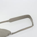 BOTTEGA VENETA INTRECCIATO Shoulder Bag Leather Gray Silver Auth mr2576A-8