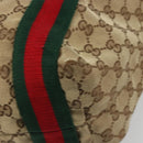 GUCCI GG Canvas Web Sherry Line Tote Bag Beige 189669 Auth mr2577A-15