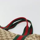 GUCCI GG Canvas Web Sherry Line Tote Bag Beige 189669 Auth mr2577A-8