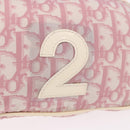 Christian Dior Shoulder Bag Nylon Pink Silver Auth mr2578A-19