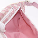 Christian Dior Shoulder Bag Nylon Pink Silver Auth mr2578A-25