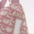 Christian Dior Shoulder Bag Nylon Pink Silver Auth mr2578A-9