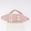 Christian Dior Shoulder Bag Nylon Pink Silver Auth mr2578A-12