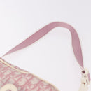 Christian Dior Shoulder Bag Nylon Pink Silver Auth mr2578A-14