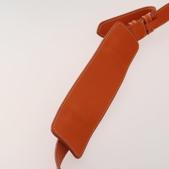 PRADA Hand Bag Canvas 2way Orange Gold Auth mr2579V