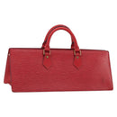 LOUIS VUITTON Epi Sac Triangle Hand Bag Red M52097 LV Auth mr2580A-1