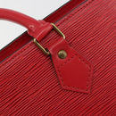 LOUIS VUITTON Epi Sac Triangle Hand Bag Red M52097 LV Auth mr2580A-19