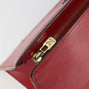 LOUIS VUITTON Epi Sac Triangle Hand Bag Red M52097 LV Auth mr2580A-9