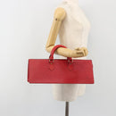LOUIS VUITTON Epi Sac Triangle Hand Bag Red M52097 LV Auth mr2580A-22