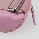 PRADA Arm Pouch Nylon Pink Silver Auth mr2583-9