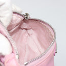 PRADA Arm Pouch Nylon Pink Silver Auth mr2583-19
