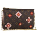 LOUIS VUITTON Monogram Pochette Double Zip Shoulder Bag M63905 LV Auth mr2584V-1