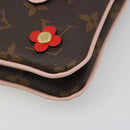 LOUIS VUITTON Monogram Pochette Double Zip Shoulder Bag M63905 LV Auth mr2584V-15