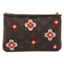 LOUIS VUITTON Monogram Pochette Double Zip Shoulder Bag M63905 LV Auth mr2584V-13