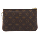 LOUIS VUITTON Monogram Pochette Double Zip Shoulder Bag M63905 LV Auth mr2584V-2