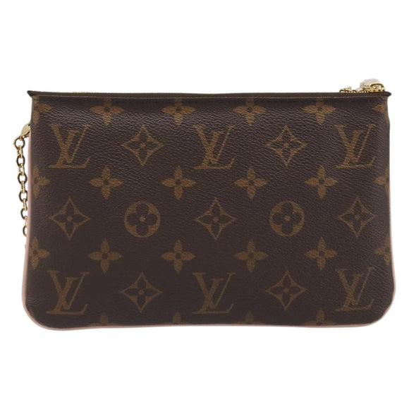 LOUIS VUITTON Monogram Pochette Double Zip Shoulder Bag M63905 LV Auth mr2584V