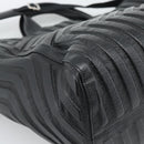 BALENCIAGA Car Hand Bag Leather 2way Black Silver 679461 Auth mr2586V-15