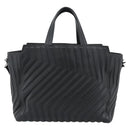 BALENCIAGA Car Hand Bag Leather 2way Black Silver 679461 Auth mr2586V-3