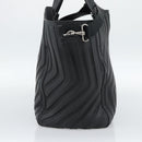 BALENCIAGA Car Hand Bag Leather 2way Black Silver 679461 Auth mr2586V-4
