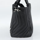 BALENCIAGA Car Hand Bag Leather 2way Black Silver 679461 Auth mr2586V-5