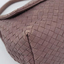 BOTTEGA VENETA INTRECCIATO Hand Bag Leather Purple Gold Auth mr2587A-14