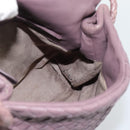BOTTEGA VENETA INTRECCIATO Hand Bag Leather Purple Gold Auth mr2587A-17