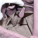 BOTTEGA VENETA INTRECCIATO Hand Bag Leather Purple Gold Auth mr2587A-18