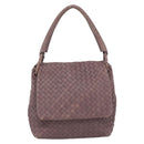 BOTTEGA VENETA INTRECCIATO Hand Bag Leather Purple Gold Auth mr2587A-13