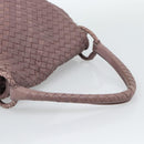 BOTTEGA VENETA INTRECCIATO Hand Bag Leather Purple Gold Auth mr2587A-7