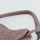 BOTTEGA VENETA INTRECCIATO Hand Bag Leather Purple Gold Auth mr2587A-8