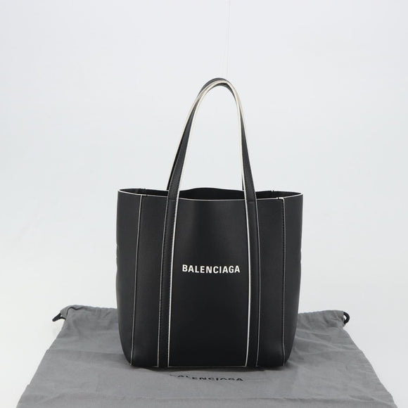BALENCIAGA Everyday XXS Hand Bag Leather Black Auth mr2588A