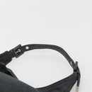 FENDI Mamma Baguette Hand Bag cotton Gray Silver Auth mr2591-8