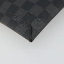 LOUIS VUITTON Damier Graphite Alpha Triple Pouch Bag N60255 LV Auth mr2593A-16