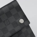 LOUIS VUITTON Damier Graphite Alpha Triple Pouch Bag N60255 LV Auth mr2593A-8