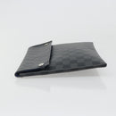 LOUIS VUITTON Damier Graphite Alpha Triple Pouch Bag N60255 LV Auth mr2593A-4