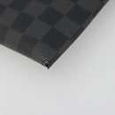 LOUIS VUITTON Damier Graphite Alpha Triple Pouch Bag N60255 LV Auth mr2593A-7