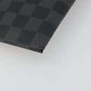 LOUIS VUITTON Damier Graphite Alpha Triple Pouch Bag N60255 LV Auth mr2593A-14